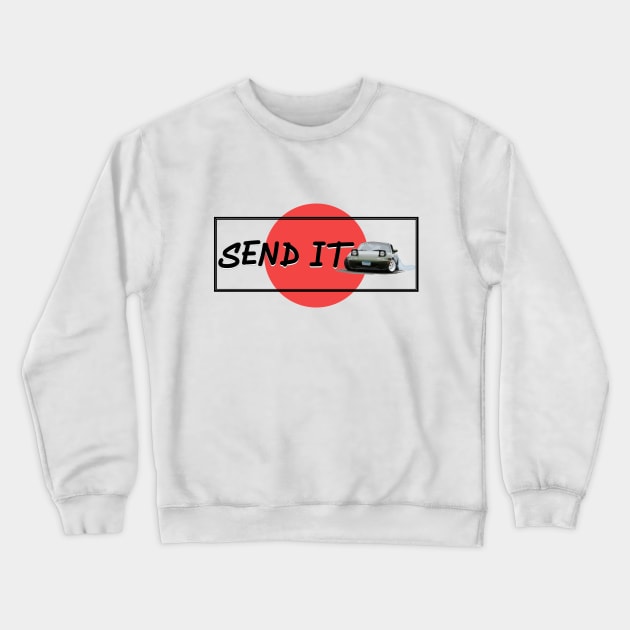 Send it - Slap Miata MX-5 Crewneck Sweatshirt by mudfleap